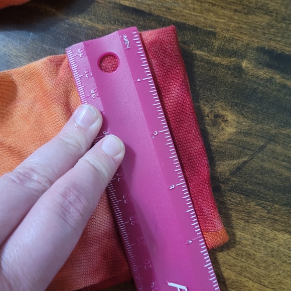 Tie-Dye Long Sleeve Top - Red, Orange And Pink - Picture 7 of 7